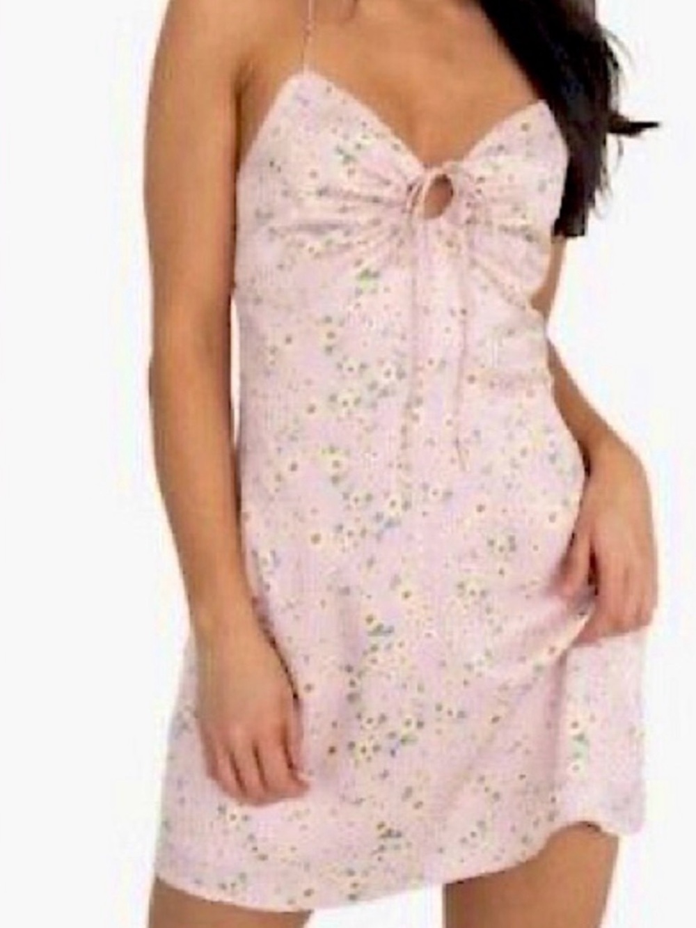 Kittenish Lyla Pink Daisy Floral Mini Dress by Jessie James Decker XS